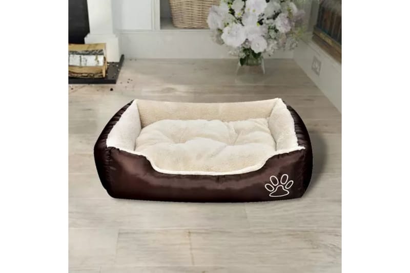 Hundbädd brun och beige XXL - Brun - Sport & fritid - För djuren - För hund - Hundmöbler - Hundbädd & hundsäng