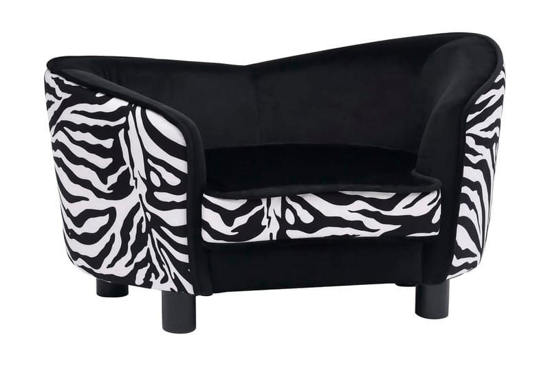 Hundsoffa svart 68x38x38 cm plysch - Svart - Sport & fritid - För djuren - För hund - Hundmöbler - Hundbädd & hundsäng
