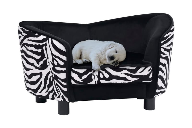 Hundsoffa svart 68x38x38 cm plysch - Svart - Sport & fritid - För djuren - För hund - Hundmöbler - Hundbädd & hundsäng
