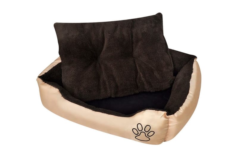 Hundbädd med kudde XL - Brun/Beige - Sport & fritid - För djuren - För hund - Hundmöbler - Hundbädd & hundsäng