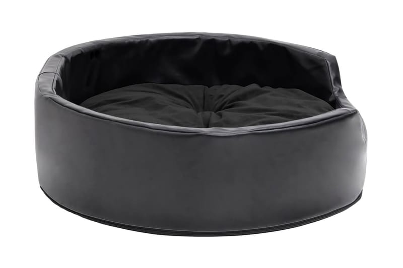 Hundbädd svart 69x59x19 cm plysch och konstläder - Svart - Sport & fritid - För djuren - För hund - Hundmöbler - Hundbädd & hundsäng