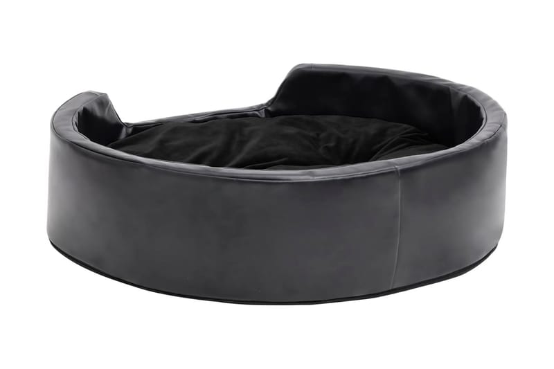 Hundbädd svart 69x59x19 cm plysch och konstläder - Svart - Sport & fritid - För djuren - För hund - Hundmöbler - Hundbädd & hundsäng