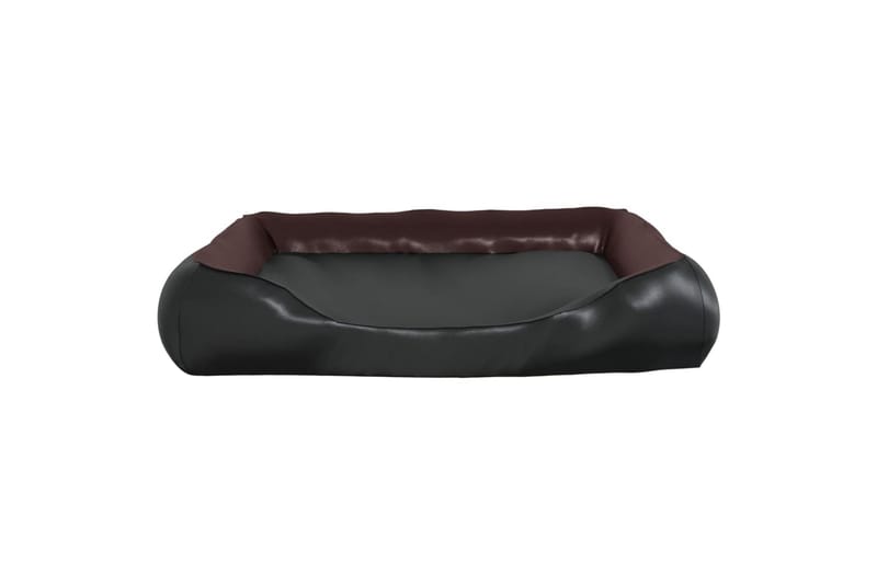Hundbädd svart och brun 80x68x23 cm konstläder - Svart - Sport & fritid - För djuren - För hund - Hundmöbler - Hundbädd & hundsäng