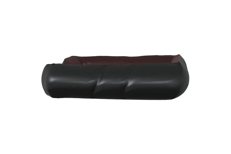 Hundbädd svart och brun 80x68x23 cm konstläder - Svart - Sport & fritid - För djuren - För hund - Hundmöbler - Hundbädd & hundsäng