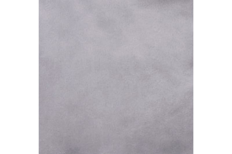 Hundbädd svart och grå 69x59x19 cm plysch och konstläder - Svart - Hundbädd & hundsäng - Hundmöbler