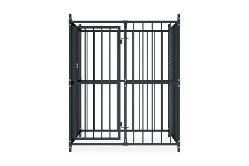 Hundgård för utomhusbruk 120x120x150 cm - Svart - Sport & fritid - För djuren - För hund - Hundmöbler