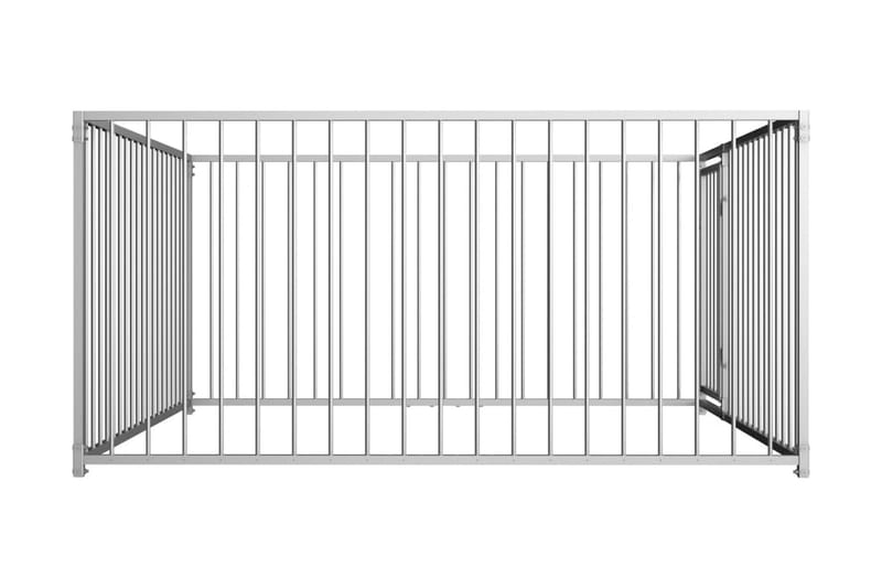 Hundgård för utomhusbruk 200x200x100 cm - Silver - Sport & fritid - För djuren - För hund - Hundmöbler
