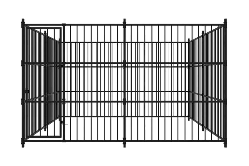 Hundgård för utomhusbruk 300x300x185 cm - Svart - Sport & fritid - För djuren - För hund - Hundmöbler