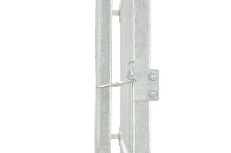 Hundgård för utomhusbruk med tak 382x192x225 cm - Silver - Sport & fritid - För djuren - För hund - Hundmöbler