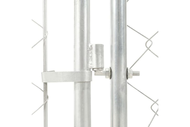 Hundgård med tak för utomhusbruk 200x100x125 cm - Silver - Sport & fritid - För djuren - För hund - Hundmöbler