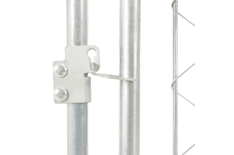 Hundgård med tak för utomhusbruk 200x100x125 cm - Silver - Sport & fritid - För djuren - För hund - Hundmöbler