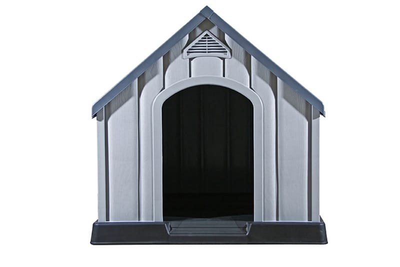 Hundkoja grå 92x87x91 cm plast - Grå - Sport & fritid - För djuren - För hund - Hundmöbler
