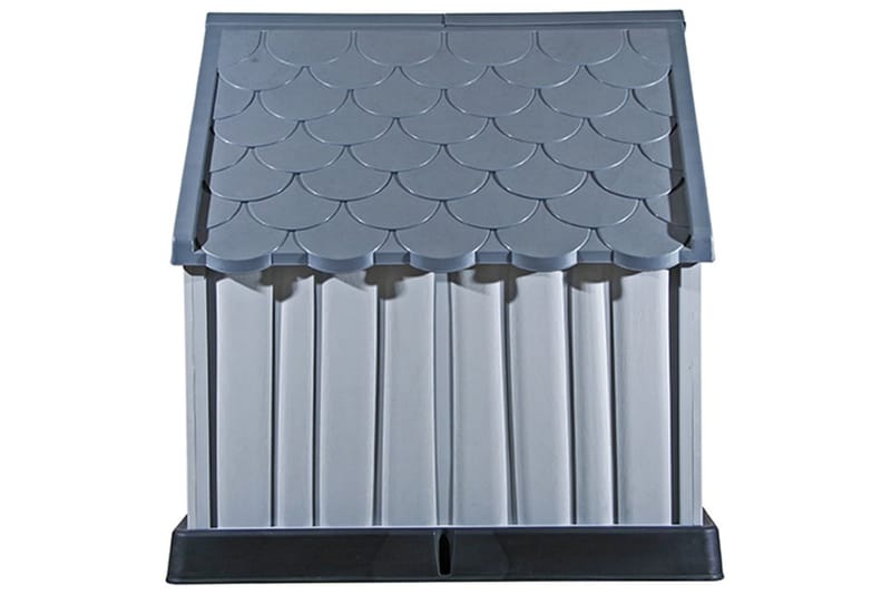 Hundkoja grå 92x87x91 cm plast - Grå - Sport & fritid - För djuren - För hund - Hundmöbler
