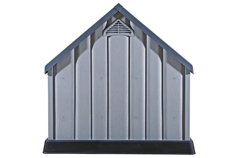 Hundkoja grå 92x87x91 cm plast - Grå - Sport & fritid - För djuren - För hund - Hundmöbler