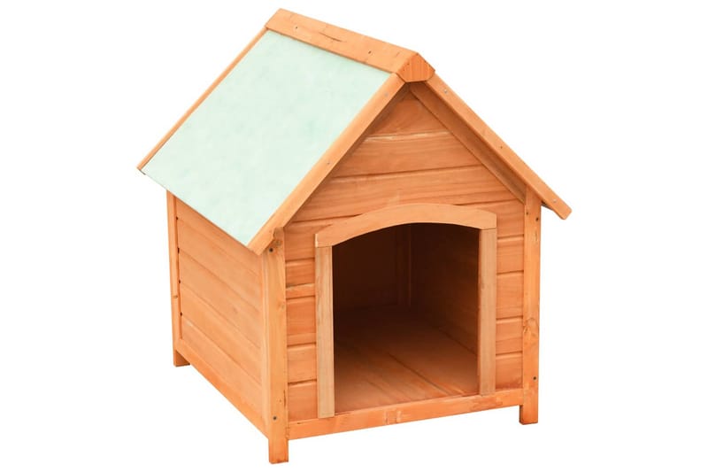 Hundkoja massiv furu & granträ 72x85x82 cm - Brun - Sport & fritid - För djuren - För hund - Hundmöbler
