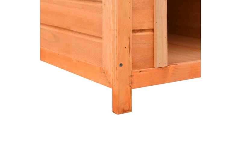 Hundkoja massiv furu & granträ 72x85x82 cm - Brun - Sport & fritid - För djuren - För hund - Hundmöbler