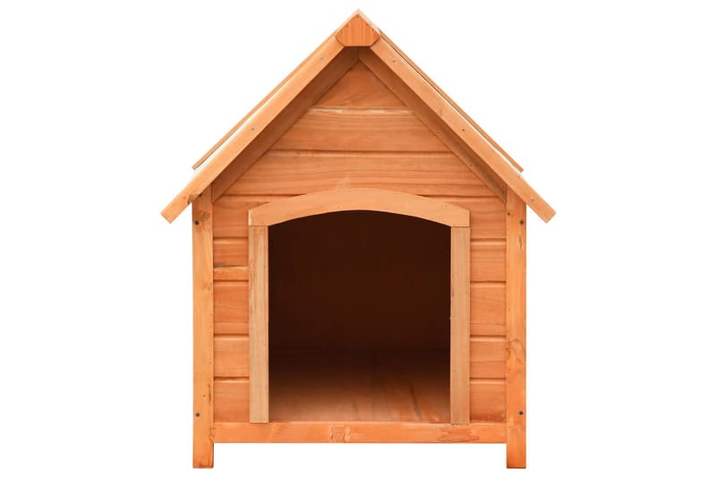 Hundkoja massiv furu & granträ 72x85x82 cm - Brun - Sport & fritid - För djuren - För hund - Hundmöbler