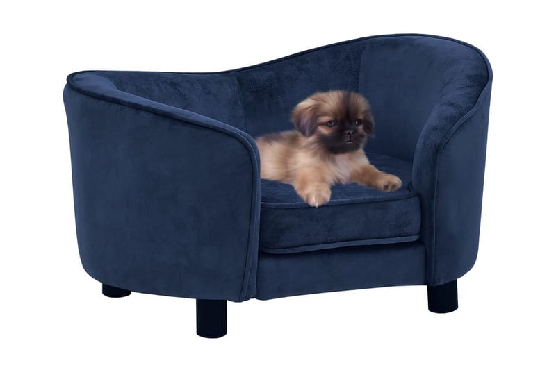Hundsoffa blå 69x49x40 cm plysch - Blå - Sport & fritid - För djuren - För hund - Hundmöbler - Hundbädd & hundsäng