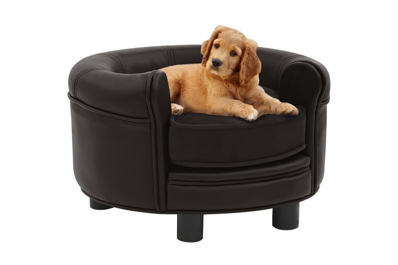 Hundsoffa brun 48x48x32 cm plysch och konstläder - Brun - Sport & fritid - För djuren - För hund - Hundmöbler - Hundbädd & hundsäng