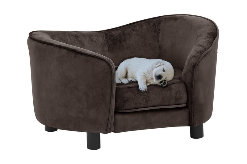 Hundsoffa brun 69x49x40 cm plysch - Brun - Sport & fritid - För djuren - För hund - Hundmöbler - Hundbädd & hundsäng