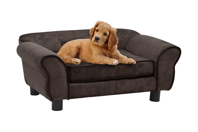 Hundsoffa brun 72x45x30 cm plysch - Brun - Sport & fritid - För djuren - För hund - Hundmöbler - Hundbädd & hundsäng