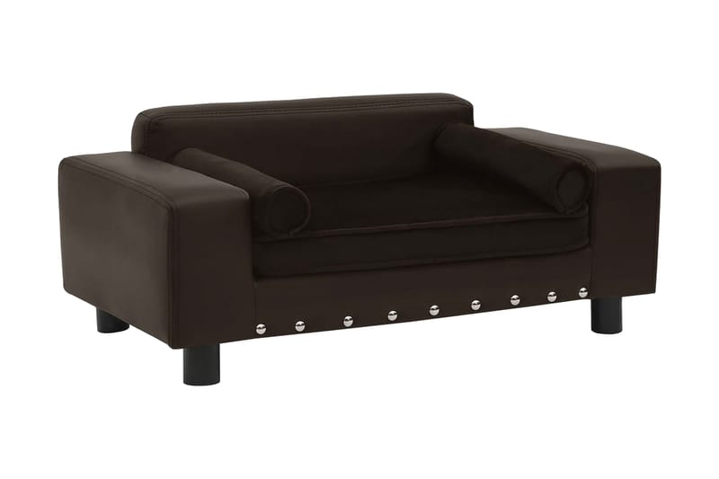 Hundsoffa brun 81x43x31 cm plysch och konstläder - Brun - Sport & fritid - För djuren - För hund - Hundmöbler - Hundbädd & hundsäng