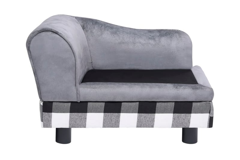Hundsoffa grå 57x34x36 cm plysch - Grå - Sport & fritid - För djuren - För hund - Hundmöbler - Hundbädd & hundsäng