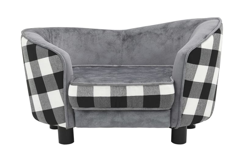 Hundsoffa grå 68x38x38 cm plysch - Grå - Sport & fritid - För djuren - För hund - Hundmöbler - Hundbädd & hundsäng