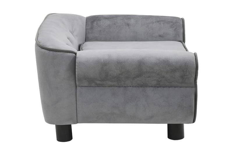 Hundsoffa grå 72x45x30 cm plysch - Grå - Sport & fritid - För djuren - För hund - Hundmöbler