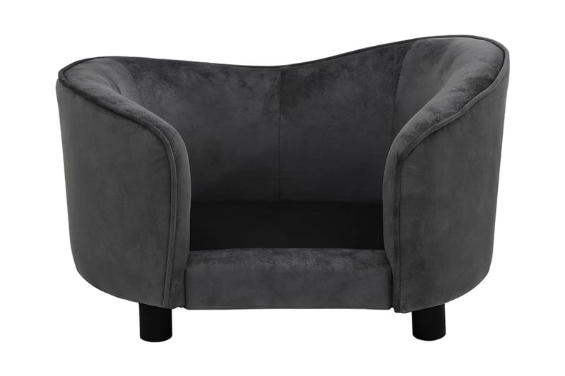 Hundsoffa mörkgrå 69x49x40 cm plysch - Grå - Sport & fritid - För djuren - För hund - Hundmöbler - Hundbädd & hundsäng