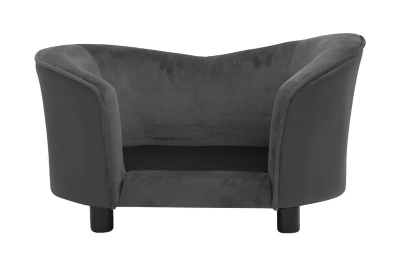 Hundsoffa mörkgrå 69x49x40 cm plysch och konstläder - Grå - Sport & fritid - För djuren - För hund - Hundmöbler - Hundbädd & hundsäng