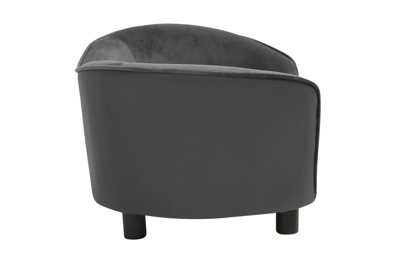 Hundsoffa mörkgrå 69x49x40 cm plysch och konstläder - Grå - Sport & fritid - För djuren - För hund - Hundmöbler - Hundbädd & hundsäng