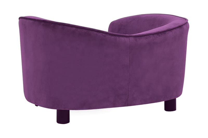 Hundsoffa mörklila 69x49x40 cm plysch - Lila - Sport & fritid - För djuren - För hund - Hundmöbler - Hundbädd & hundsäng