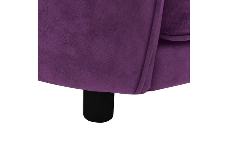 Hundsoffa mörklila 69x49x40 cm plysch - Lila - Sport & fritid - För djuren - För hund - Hundmöbler - Hundbädd & hundsäng