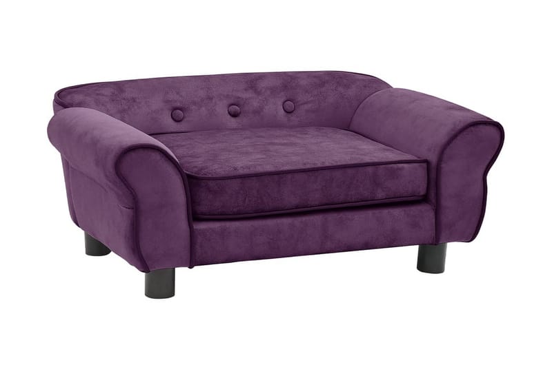 Hundsoffa mörklila 72x45x30 cm plysch - Lila - Sport & fritid - För djuren - För hund - Hundmöbler - Hundbädd & hundsäng