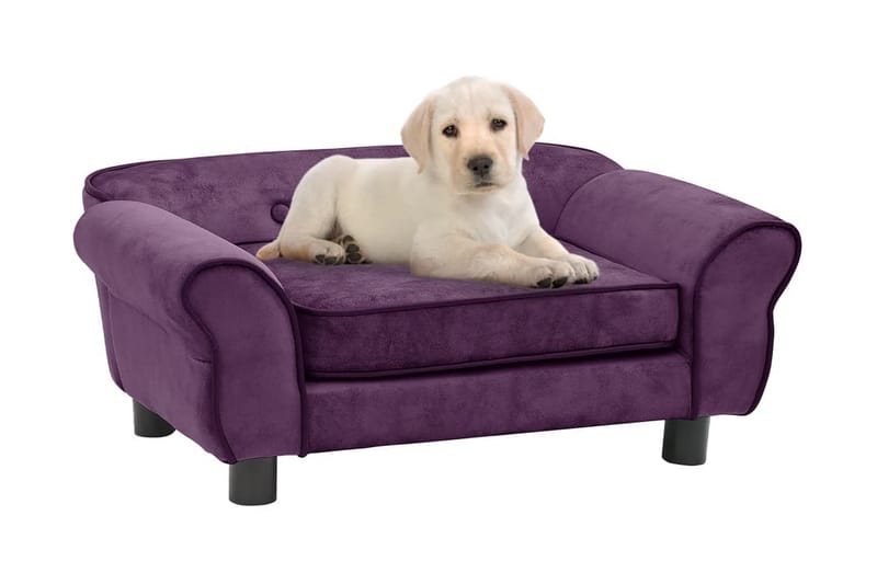 Hundsoffa mörklila 72x45x30 cm plysch - Lila - Sport & fritid - För djuren - För hund - Hundmöbler - Hundbädd & hundsäng