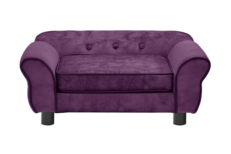 Hundsoffa mörklila 72x45x30 cm plysch - Lila - Sport & fritid - För djuren - För hund - Hundmöbler - Hundbädd & hundsäng