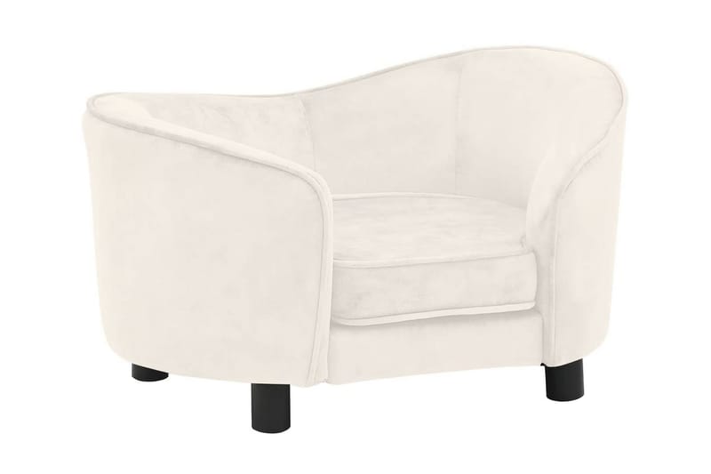 Hundsoffa naturvit 69x49x40 cm plysch - Vit - Sport & fritid - För djuren - För hund - Hundmöbler - Hundbädd & hundsäng