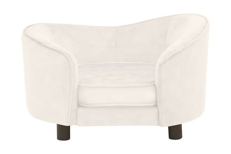 Hundsoffa naturvit 69x49x40 cm plysch - Vit - Sport & fritid - För djuren - För hund - Hundmöbler - Hundbädd & hundsäng