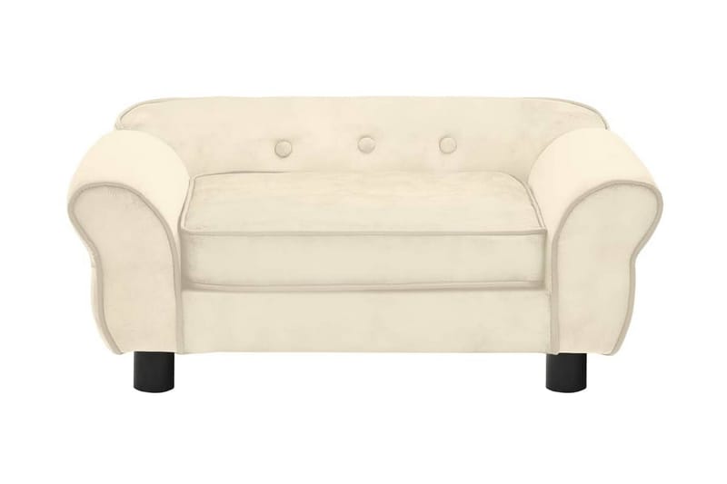 Hundsoffa naturvit 72x45x30 cm plysch - Kräm - Sport & fritid - För djuren - För hund - Hundmöbler - Hundbädd & hundsäng