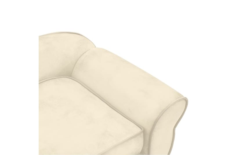 Hundsoffa naturvit 72x45x30 cm plysch - Kräm - Sport & fritid - För djuren - För hund - Hundmöbler - Hundbädd & hundsäng