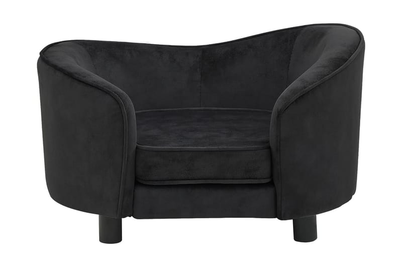 Hundsoffa svart 69x49x40 cm plysch - Svart - Sport & fritid - För djuren - För hund - Hundmöbler - Hundbädd & hundsäng