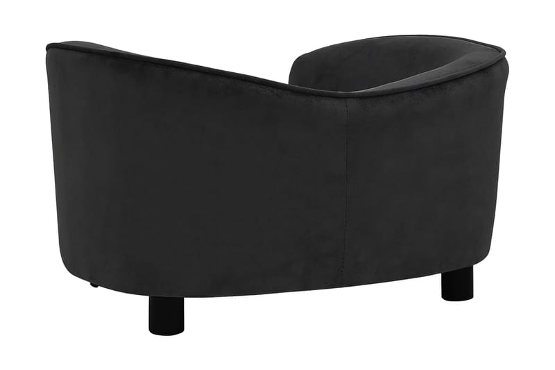 Hundsoffa svart 69x49x40 cm plysch - Svart - Sport & fritid - För djuren - För hund - Hundmöbler - Hundbädd & hundsäng