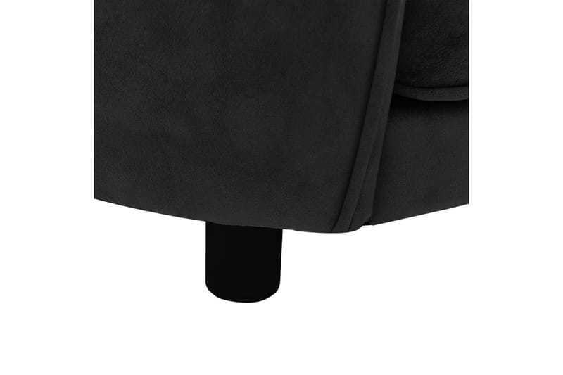 Hundsoffa svart 69x49x40 cm plysch - Svart - Sport & fritid - För djuren - För hund - Hundmöbler - Hundbädd & hundsäng