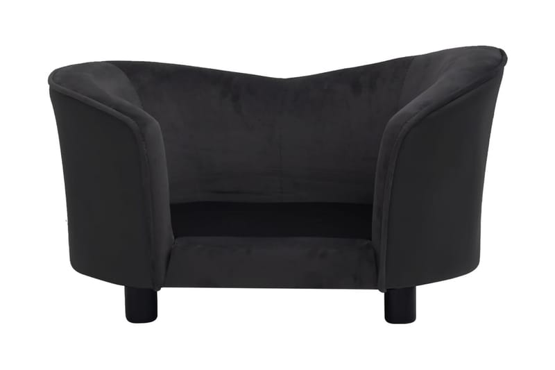 Hundsoffa svart 69x49x40 cm plysch och konstläder - Svart - Sport & fritid - För djuren - För hund - Hundmöbler - Hundbädd & hundsäng
