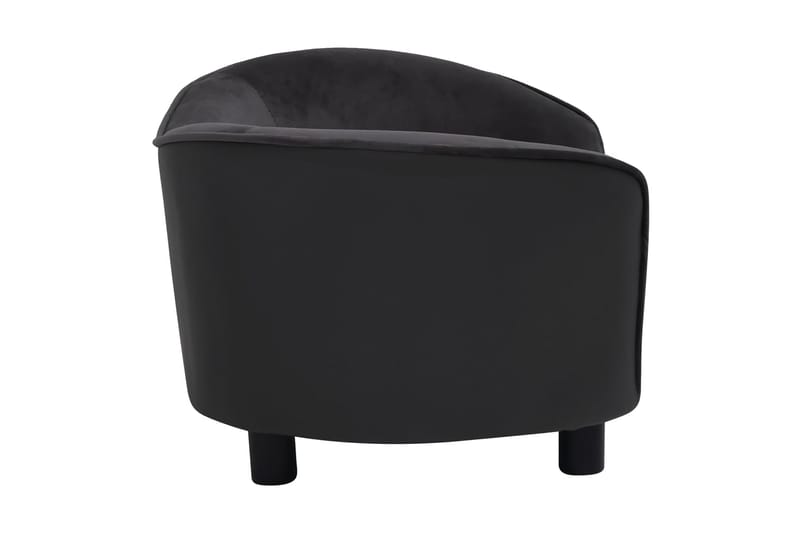 Hundsoffa svart 69x49x40 cm plysch och konstläder - Svart - Sport & fritid - För djuren - För hund - Hundmöbler - Hundbädd & hundsäng