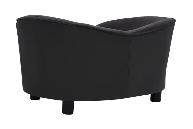 Hundsoffa svart 69x49x40 cm plysch och konstläder - Svart - Sport & fritid - För djuren - För hund - Hundmöbler - Hundbädd & hundsäng