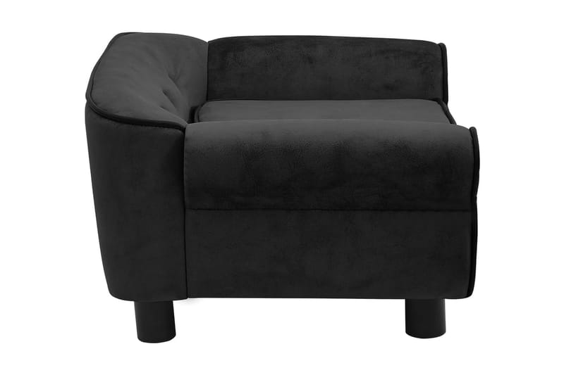 Hundsoffa svart 72x45x30 cm plysch - Svart - Sport & fritid - För djuren - För hund - Hundmöbler - Hundbädd & hundsäng
