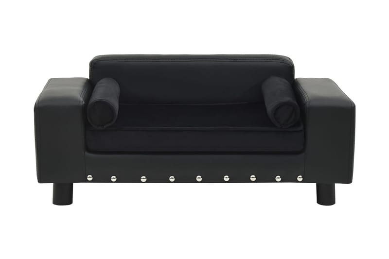 Hundsoffa svart 81x43x31 cm plysch och konstläder - Svart - Sport & fritid - För djuren - För hund - Hundmöbler - Hundbädd & hundsäng