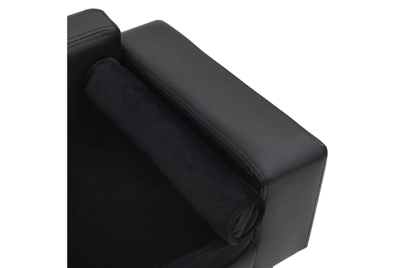 Hundsoffa svart 81x43x31 cm plysch och konstläder - Svart - Sport & fritid - För djuren - För hund - Hundmöbler - Hundbädd & hundsäng